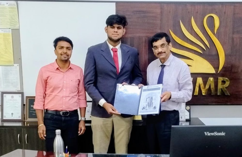 Formally Recognized — Honored by CMR Institute of Technology for the team's MSME Idea Hackathon work.