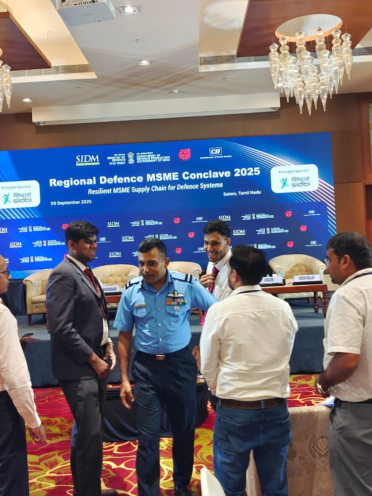 Regional Defence MSME Conclave — Representing BashIn where AI meets India's defence supply chain.